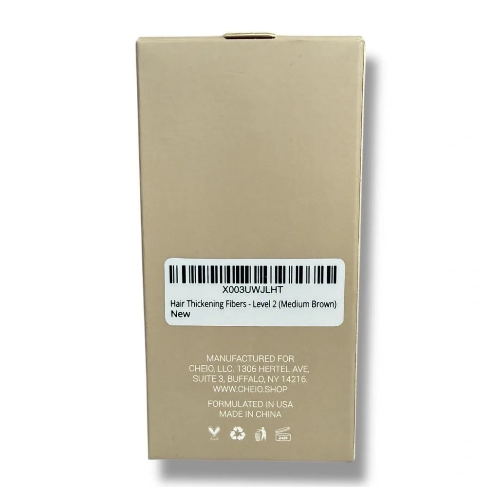 Cheio Thickening Hair Fibers Medium Brown Level 2  Covers‎ Spots in Seconds 30g